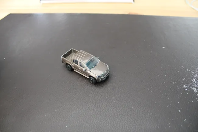 The finished diecast car